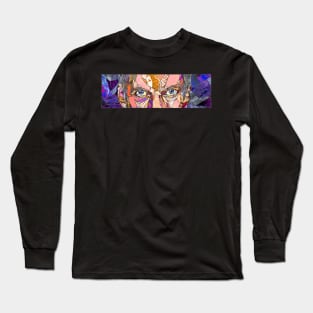 Twelfth Doctor - digital stained glass artwork Long Sleeve T-Shirt